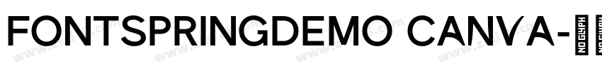 FONTSPRINGDEMO Canva字体转换